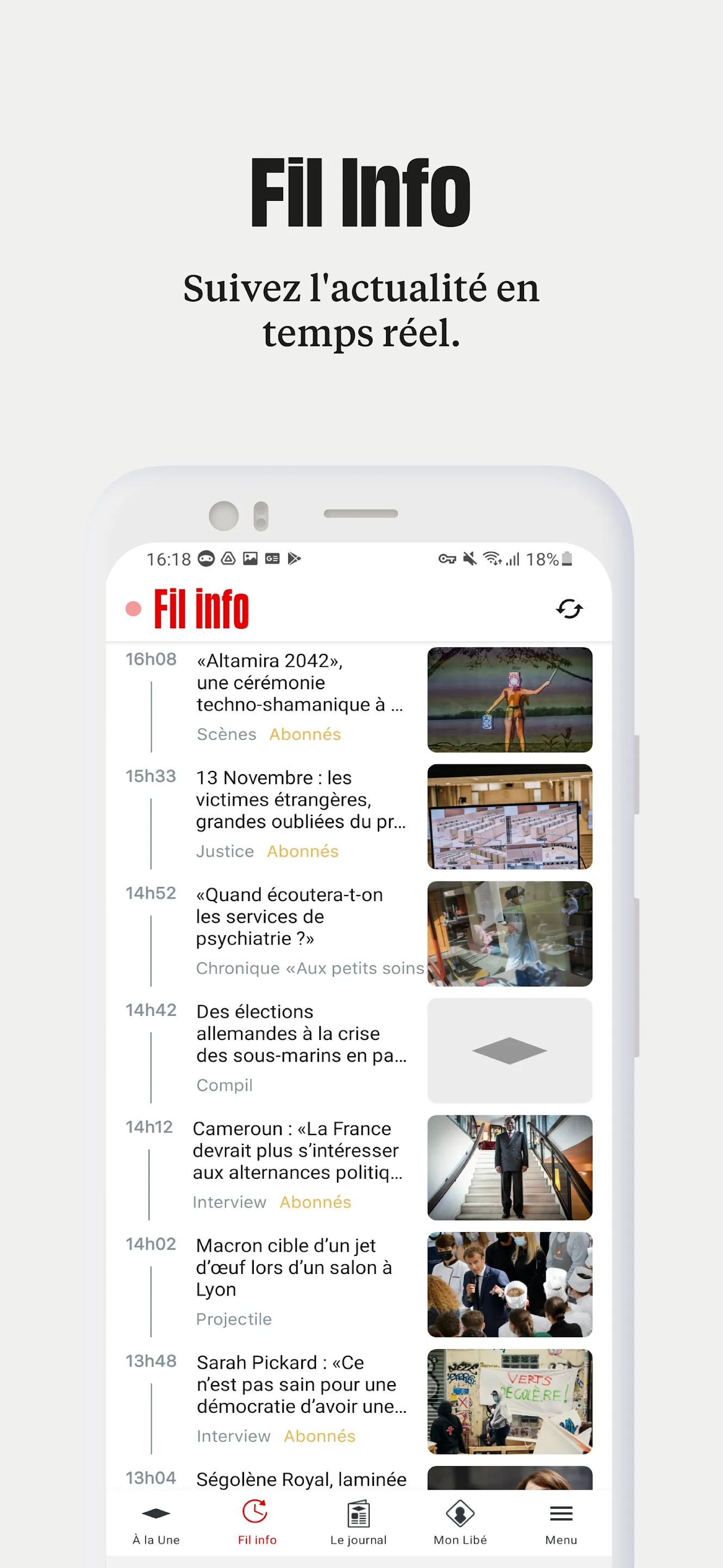 Libération: Info et Actualités | Indus Appstore | Screenshot