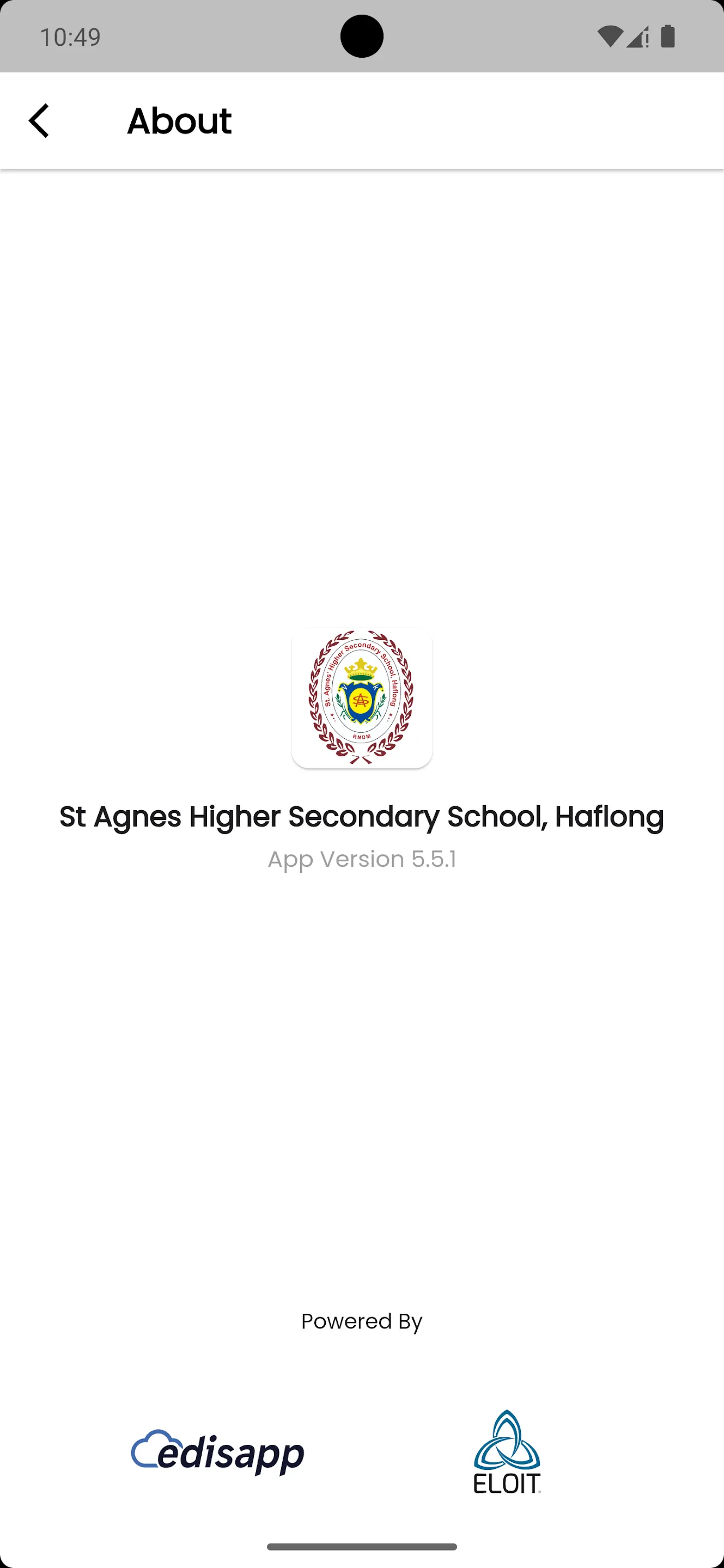 ST AGNES HS SCHOOL HAFLONG | Indus Appstore | Screenshot