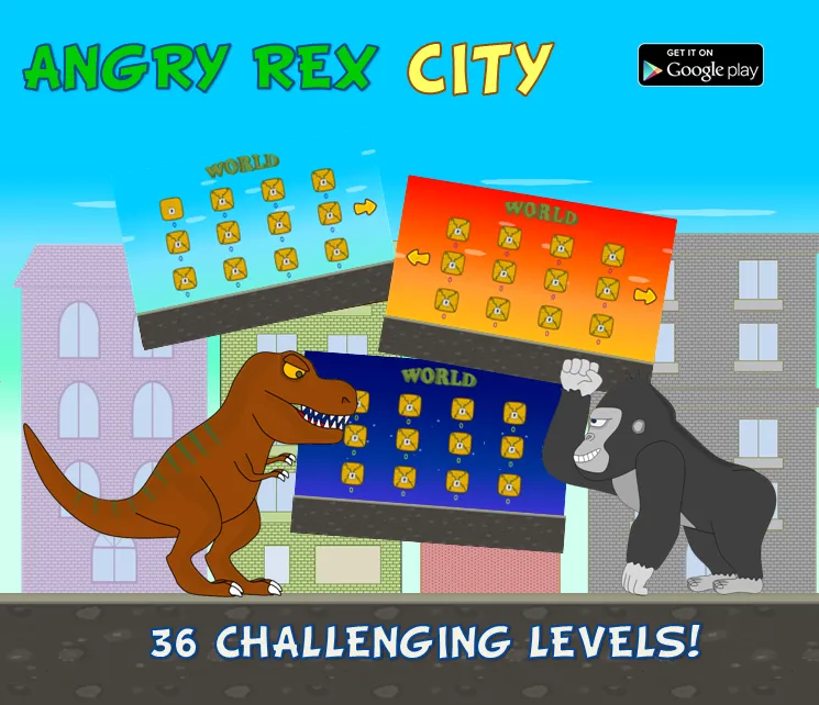 Angry Rex City | Indus Appstore | Screenshot