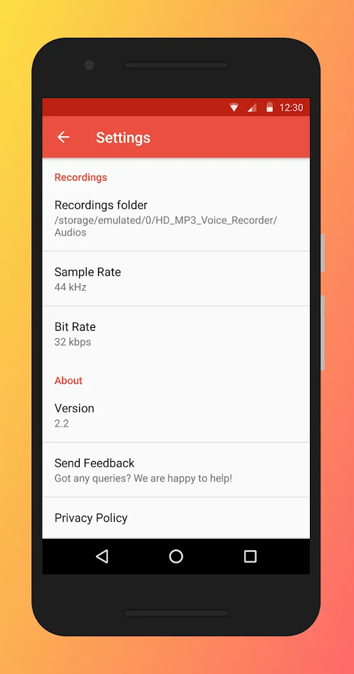 HD MP3 Voice Recorder | Indus Appstore | Screenshot