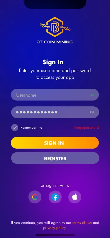 22BT Coin Mining | Indus Appstore | Screenshot