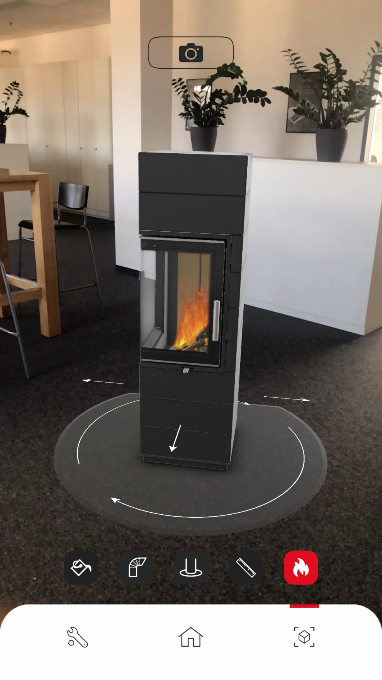 LEDA Wood Stove App 3D | Indus Appstore | Screenshot