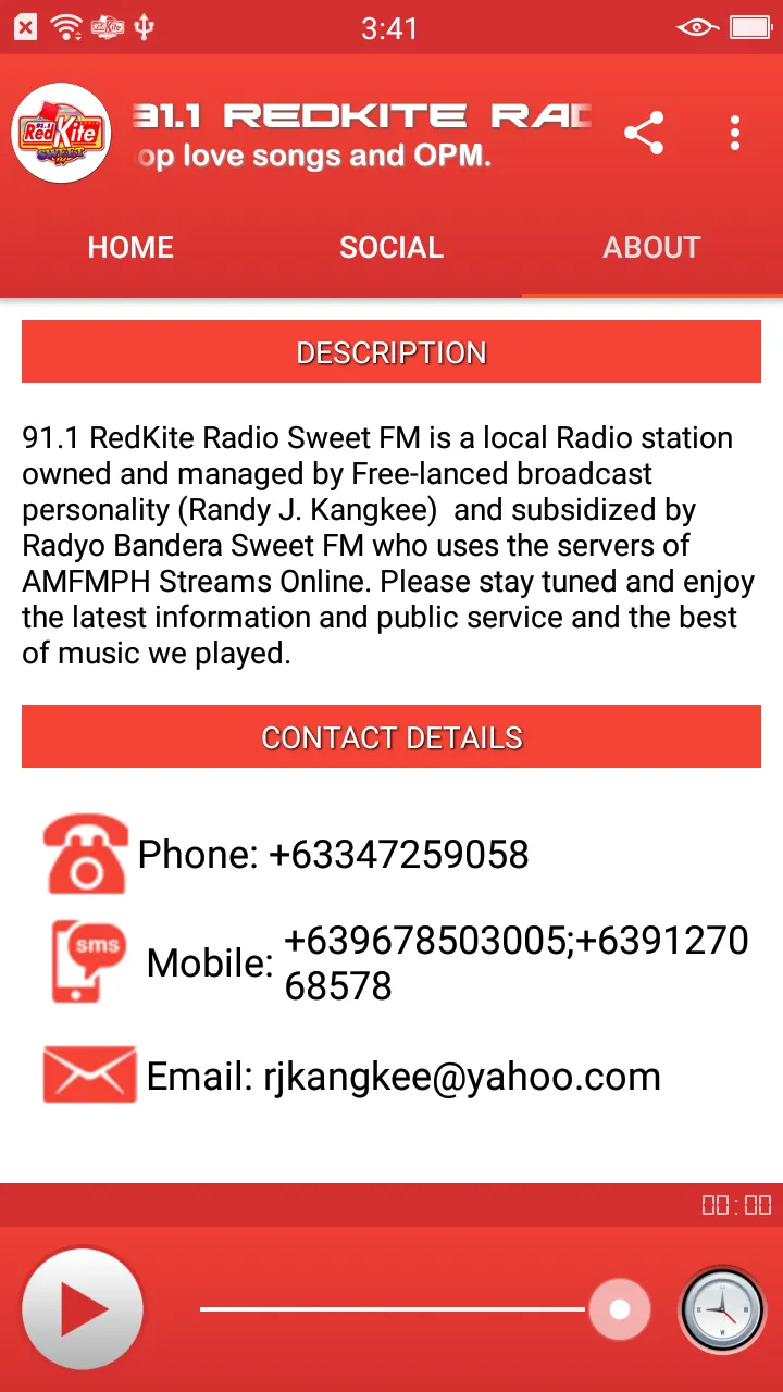 RedKite Radio Sweet FM | Indus Appstore | Screenshot