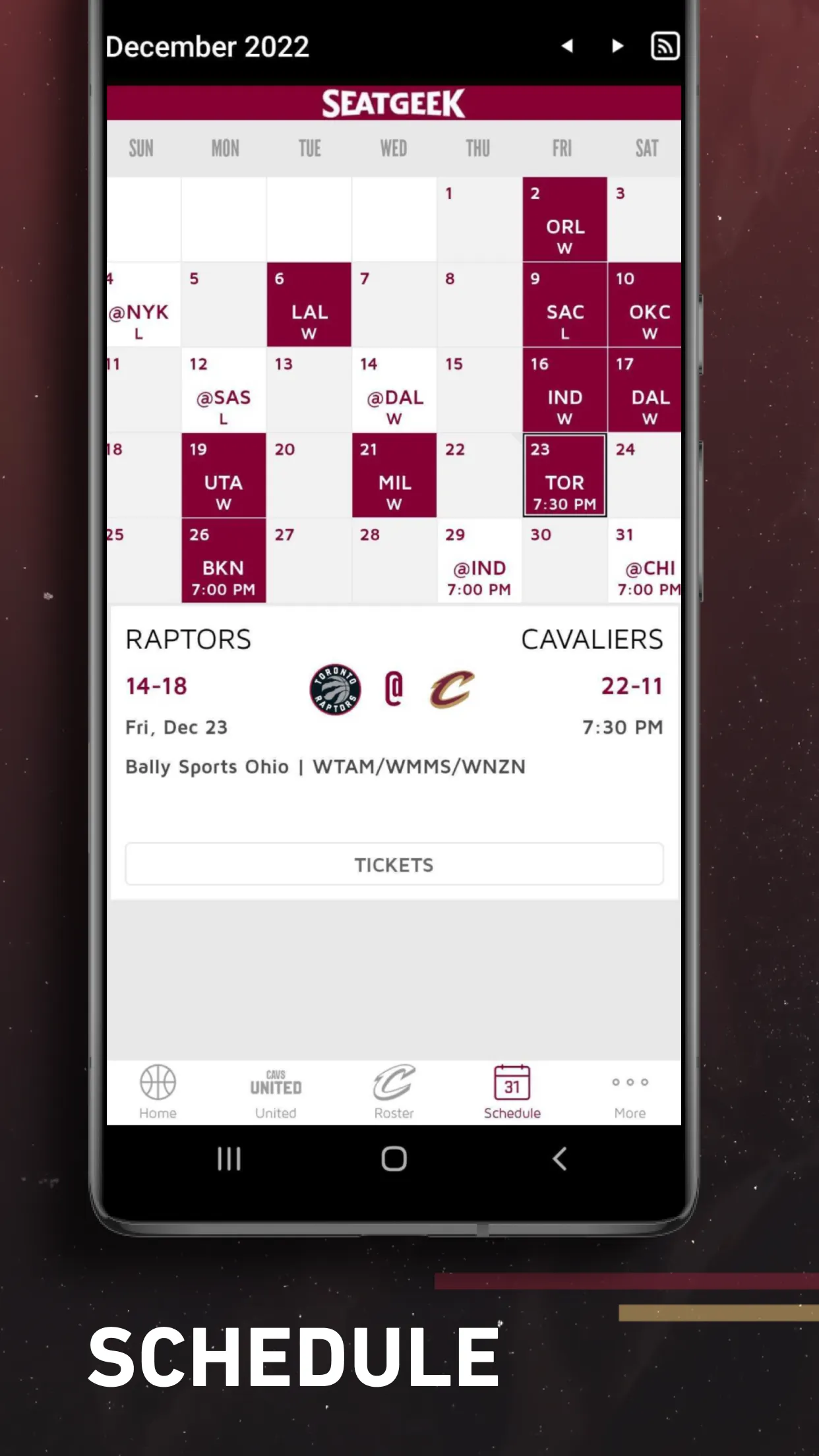 Cleveland Cavaliers | Indus Appstore | Screenshot