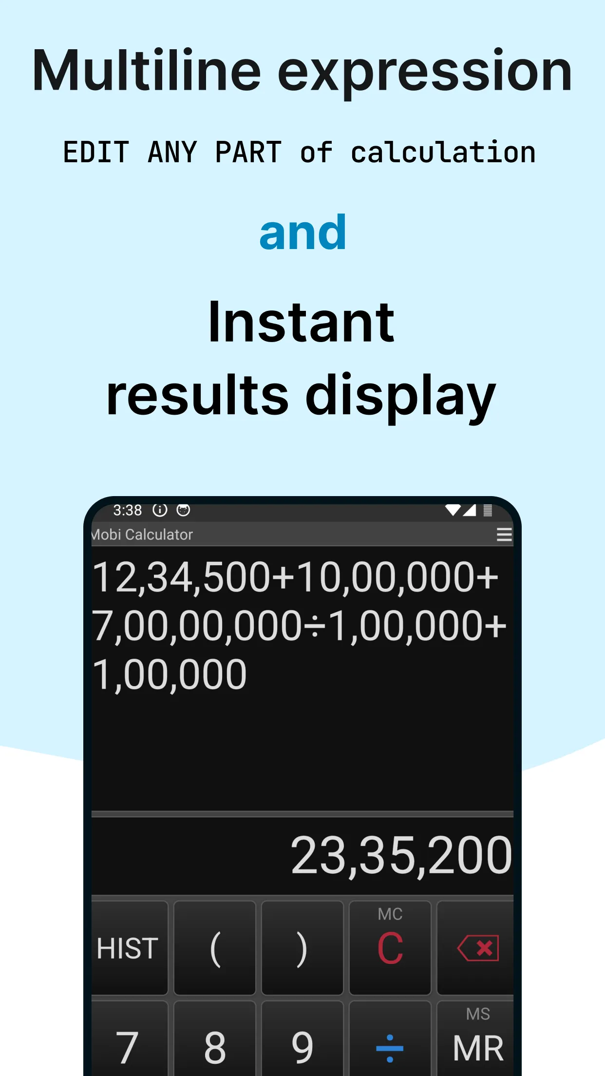 Calculator MobiCalc | Indus Appstore | Screenshot