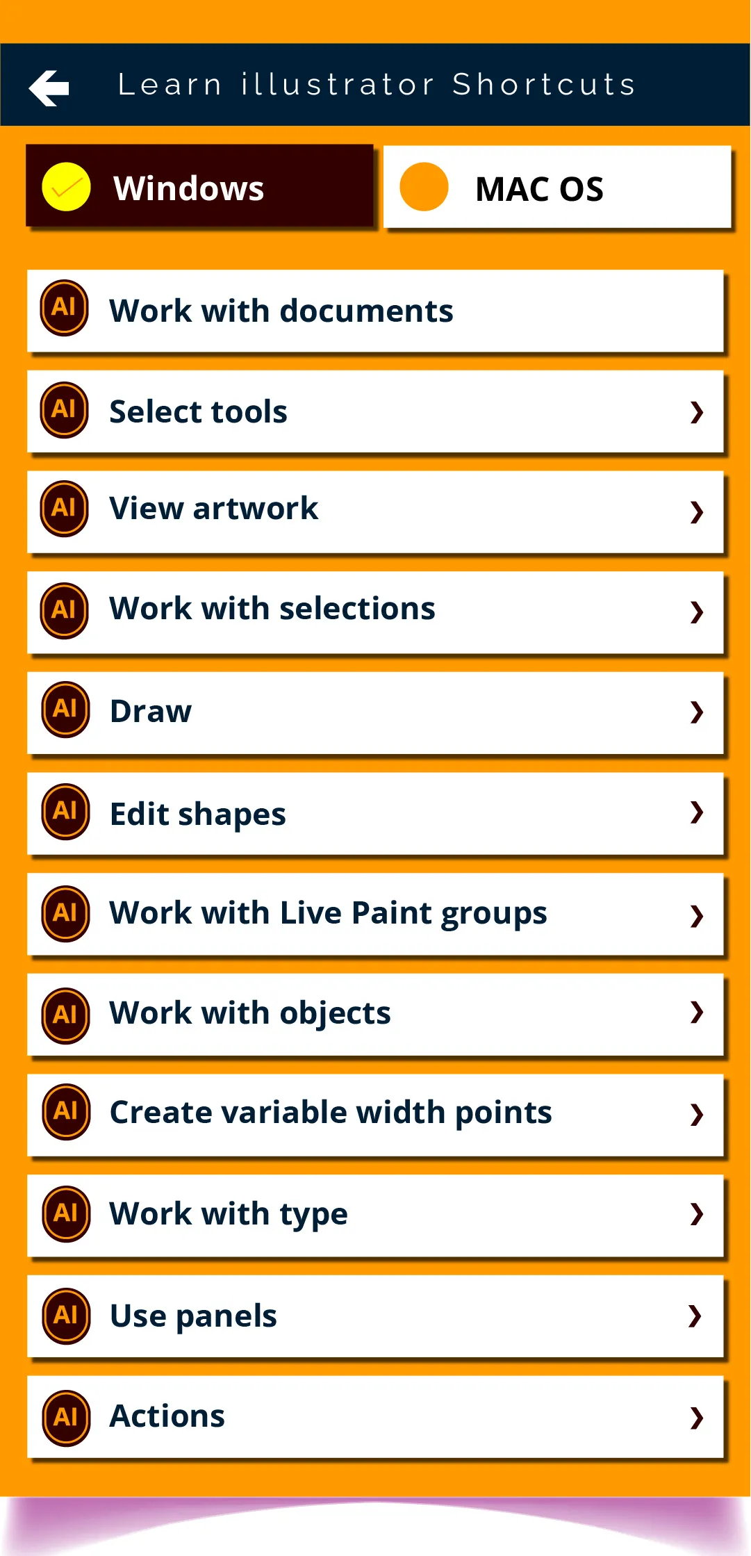 Graphic Tools Shortcuts Keys | Indus Appstore | Screenshot