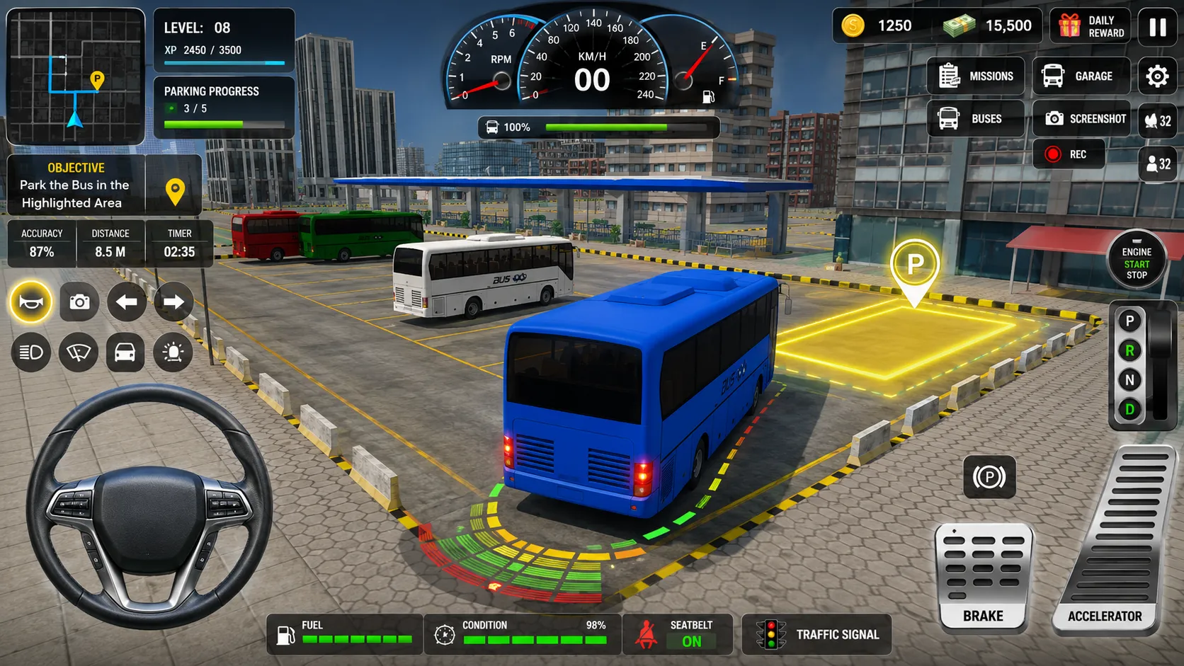Real Bus Parking Challenge 3D | Indus Appstore | Screenshot