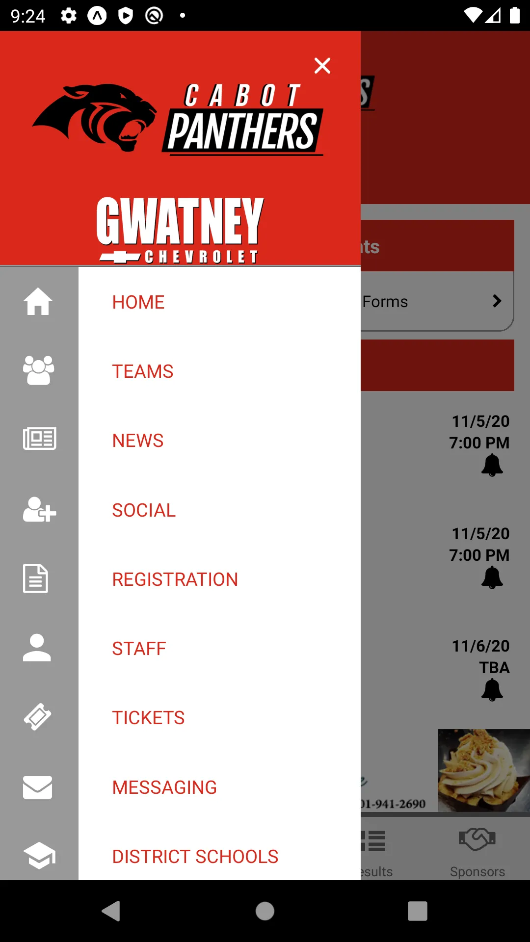 Cabot Panthers Athletics | Indus Appstore | Screenshot