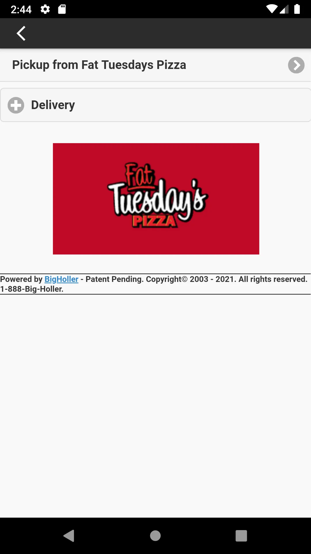 Fat Tuesday’s Pizza | Indus Appstore | Screenshot