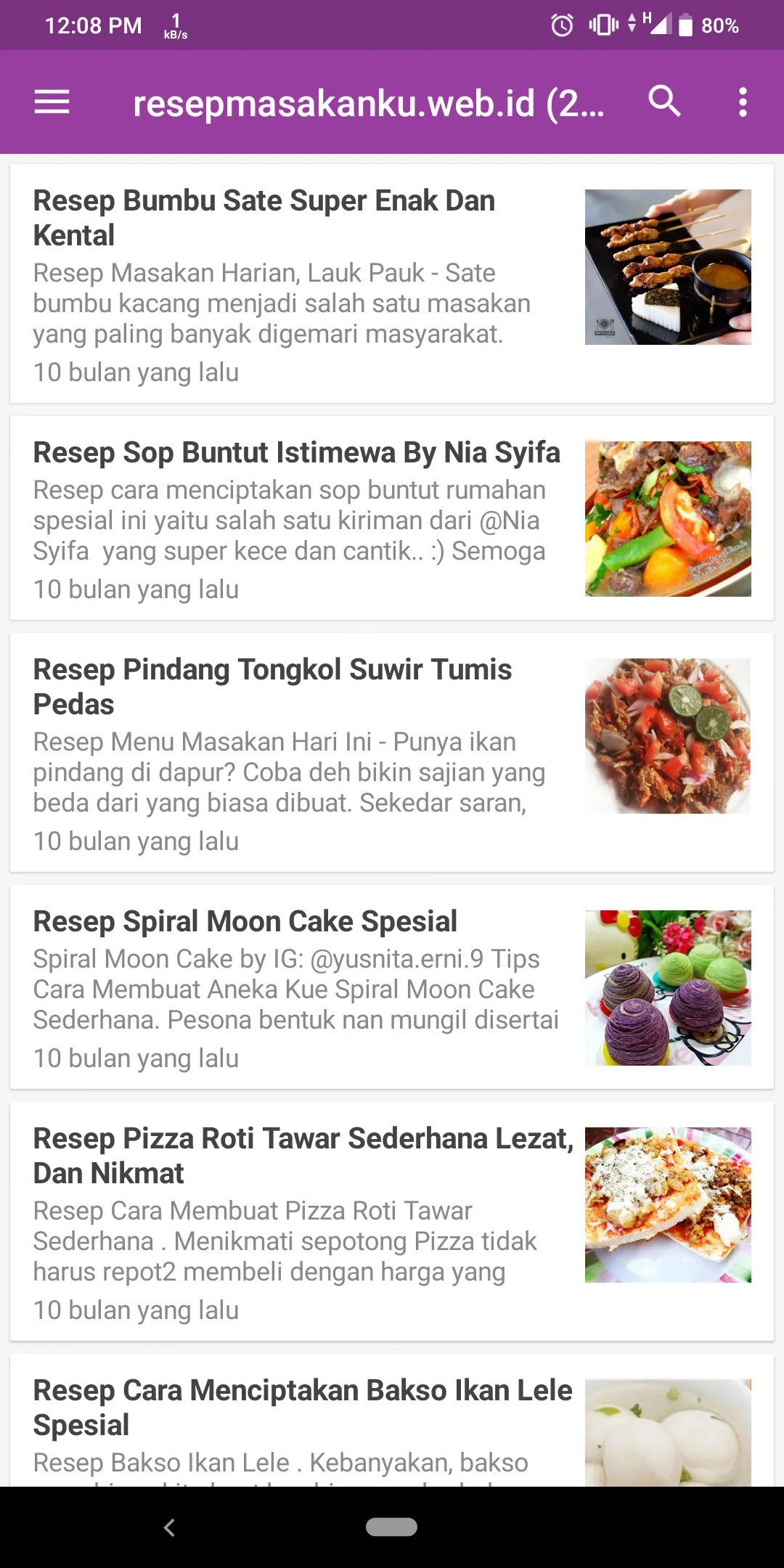 Resep Masakan Indonesia | Indus Appstore | Screenshot