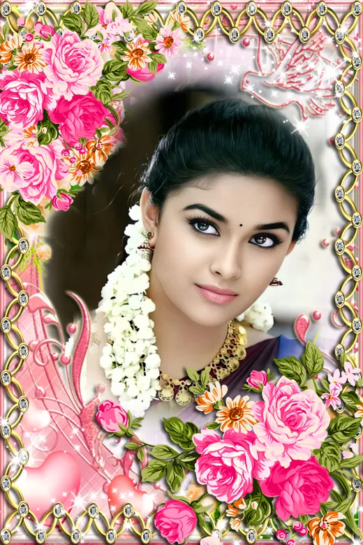 Rose flower photo frame | Indus Appstore | Screenshot