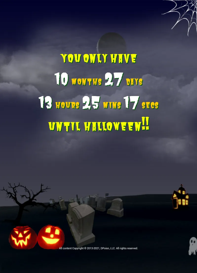 Halloween Countdown | Indus Appstore | Screenshot