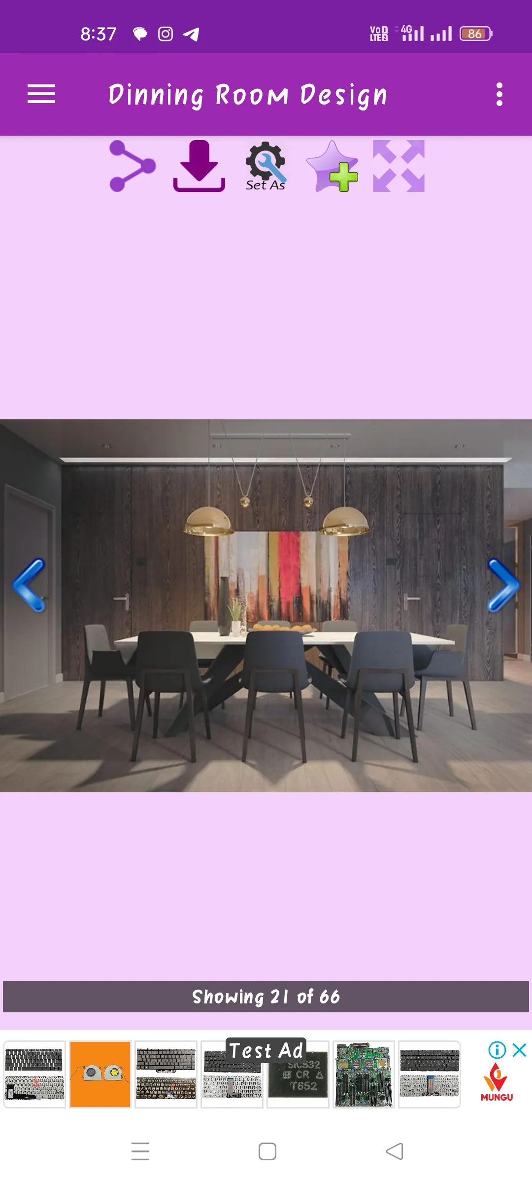 Dinning Room Design Gallery | Indus Appstore | Screenshot