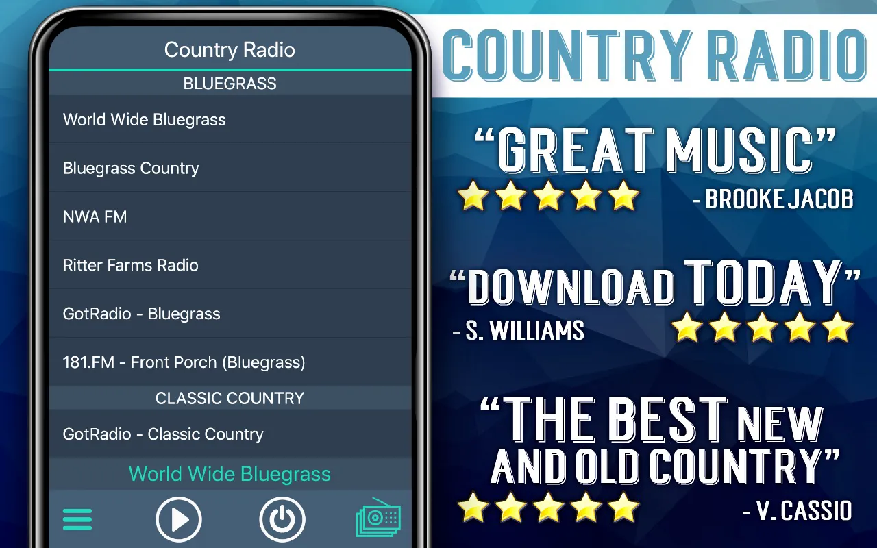 Country Radio Favorites | Indus Appstore | Screenshot