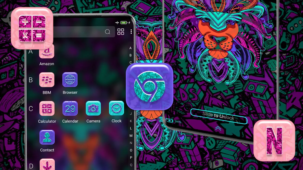 Abstract Lion Theme | Indus Appstore | Screenshot