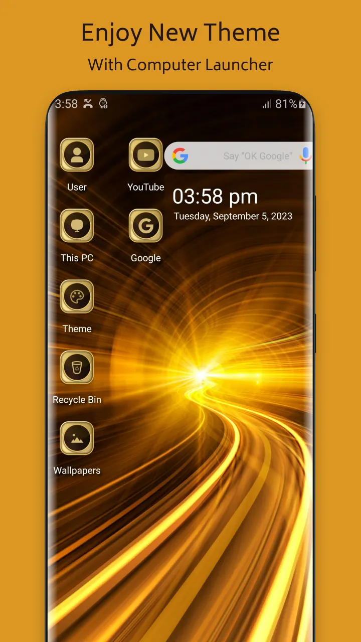 Golden Theme For  Launcher | Indus Appstore | Screenshot