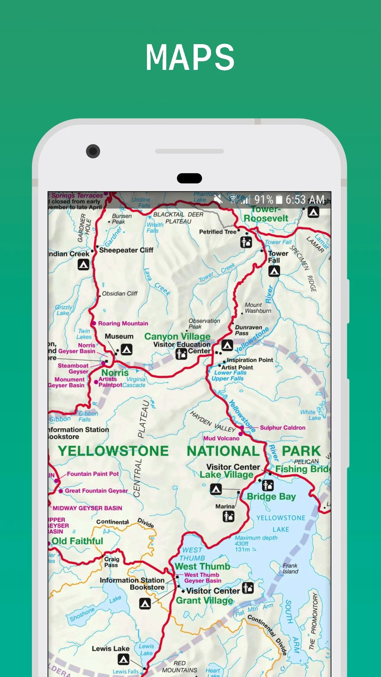 Yellowstone National Park Trav | Indus Appstore | Screenshot