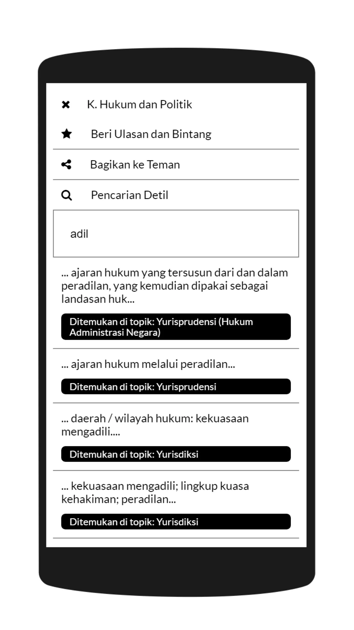 Kamus Istilah Hukum & Politik | Indus Appstore | Screenshot