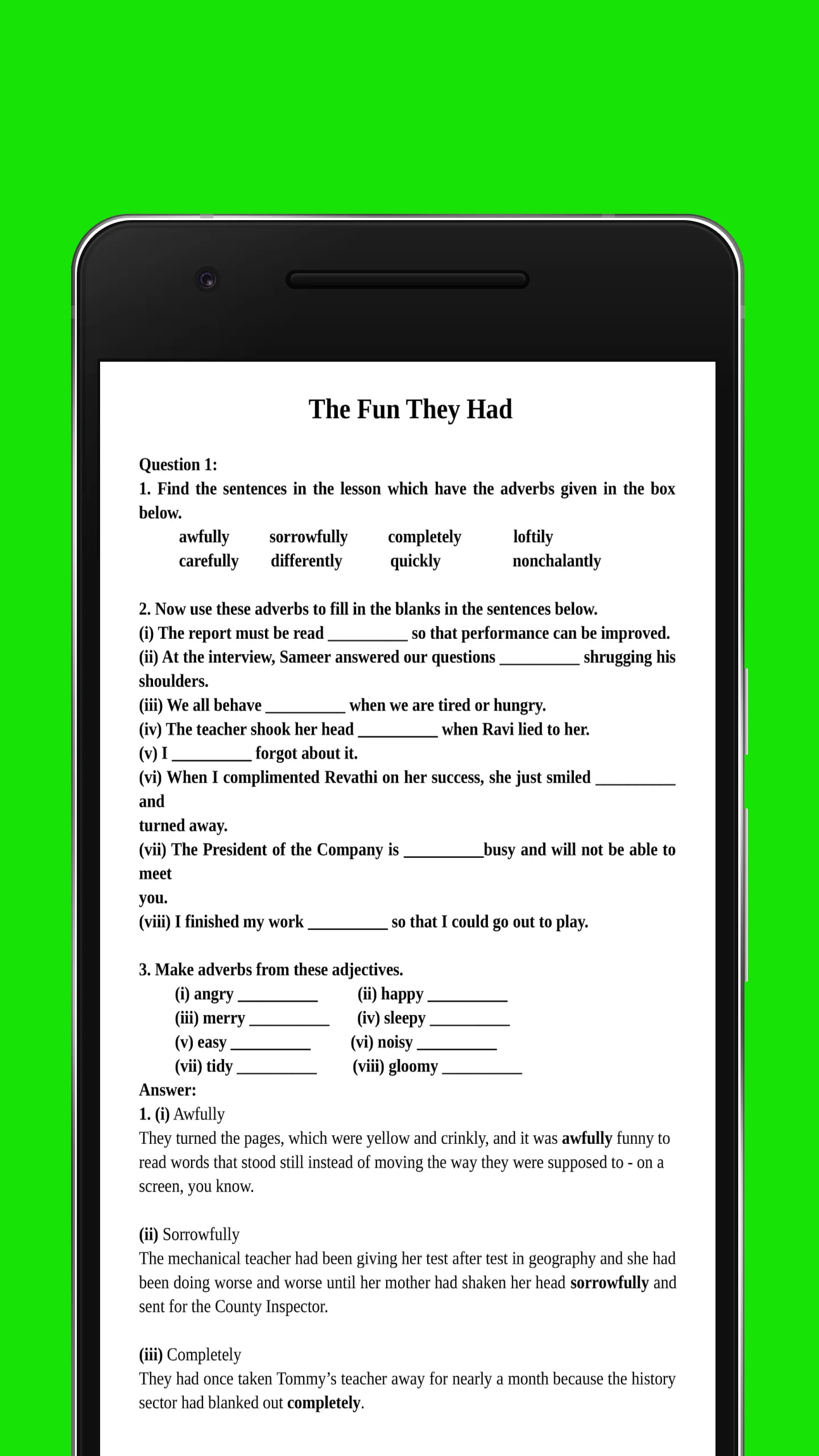 Class 9 English Solution SEBA | Indus Appstore | Screenshot