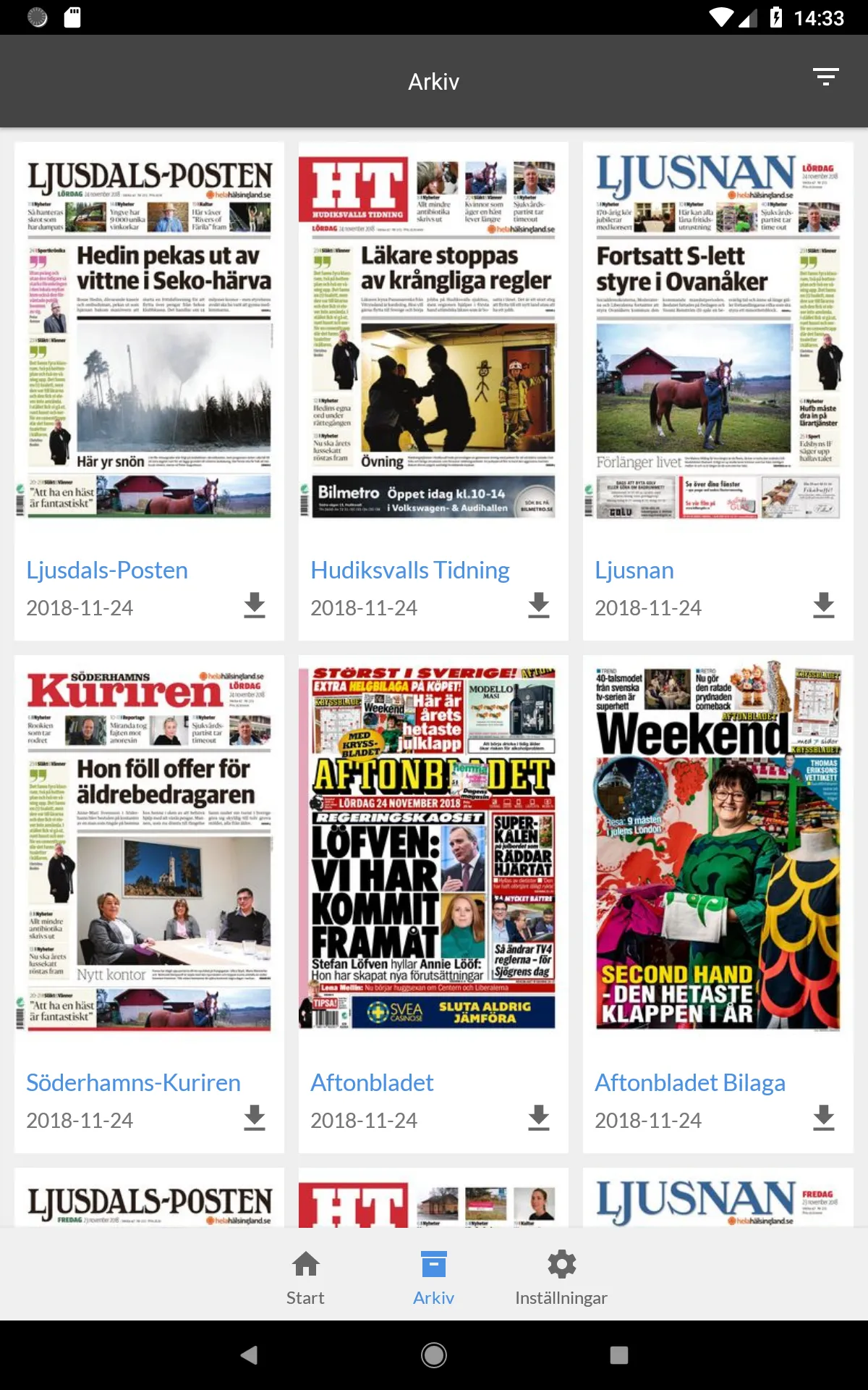 Ljusdals-Posten e-tidning | Indus Appstore | Screenshot