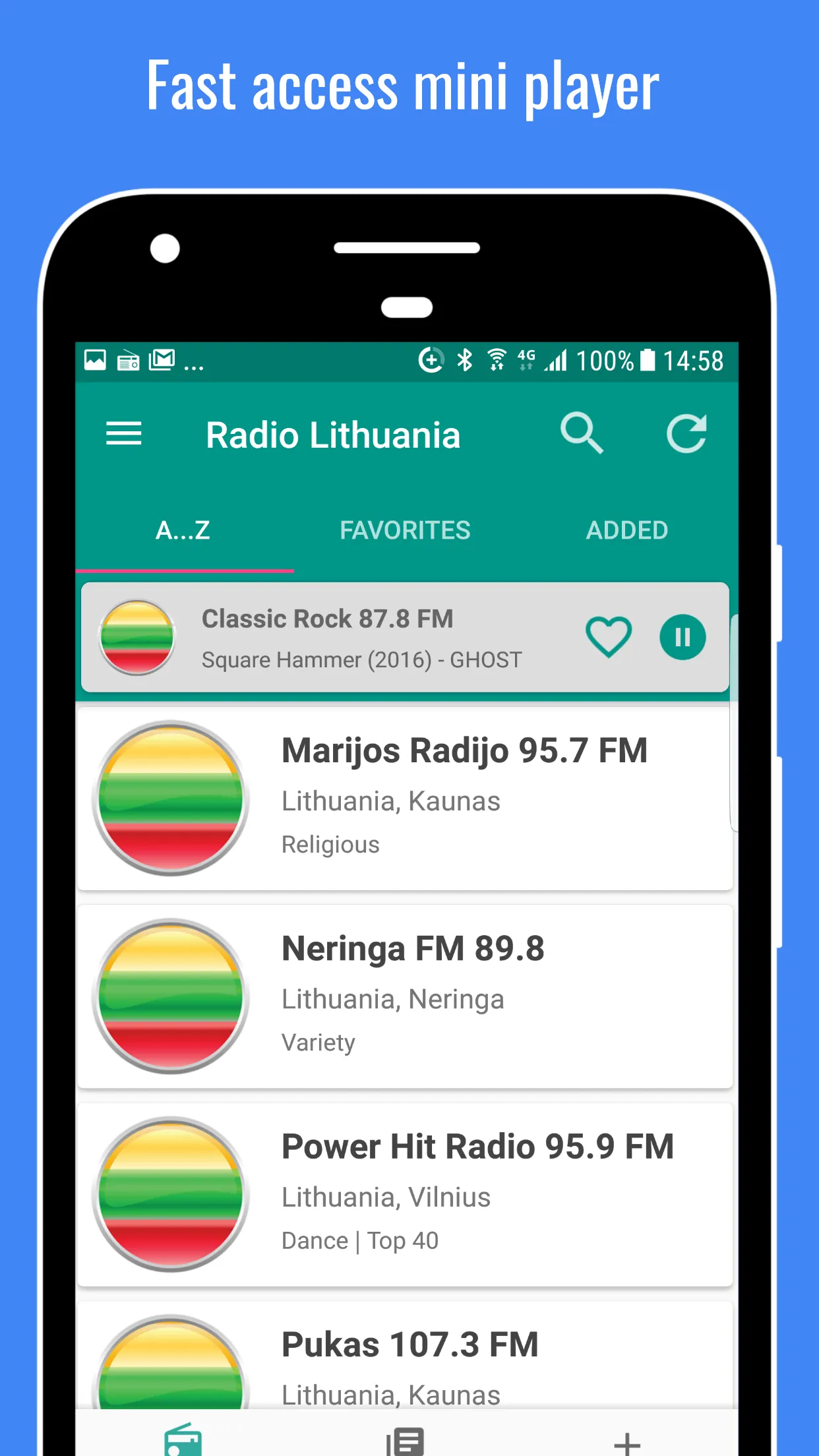 Radio Lithuania | Indus Appstore | Screenshot