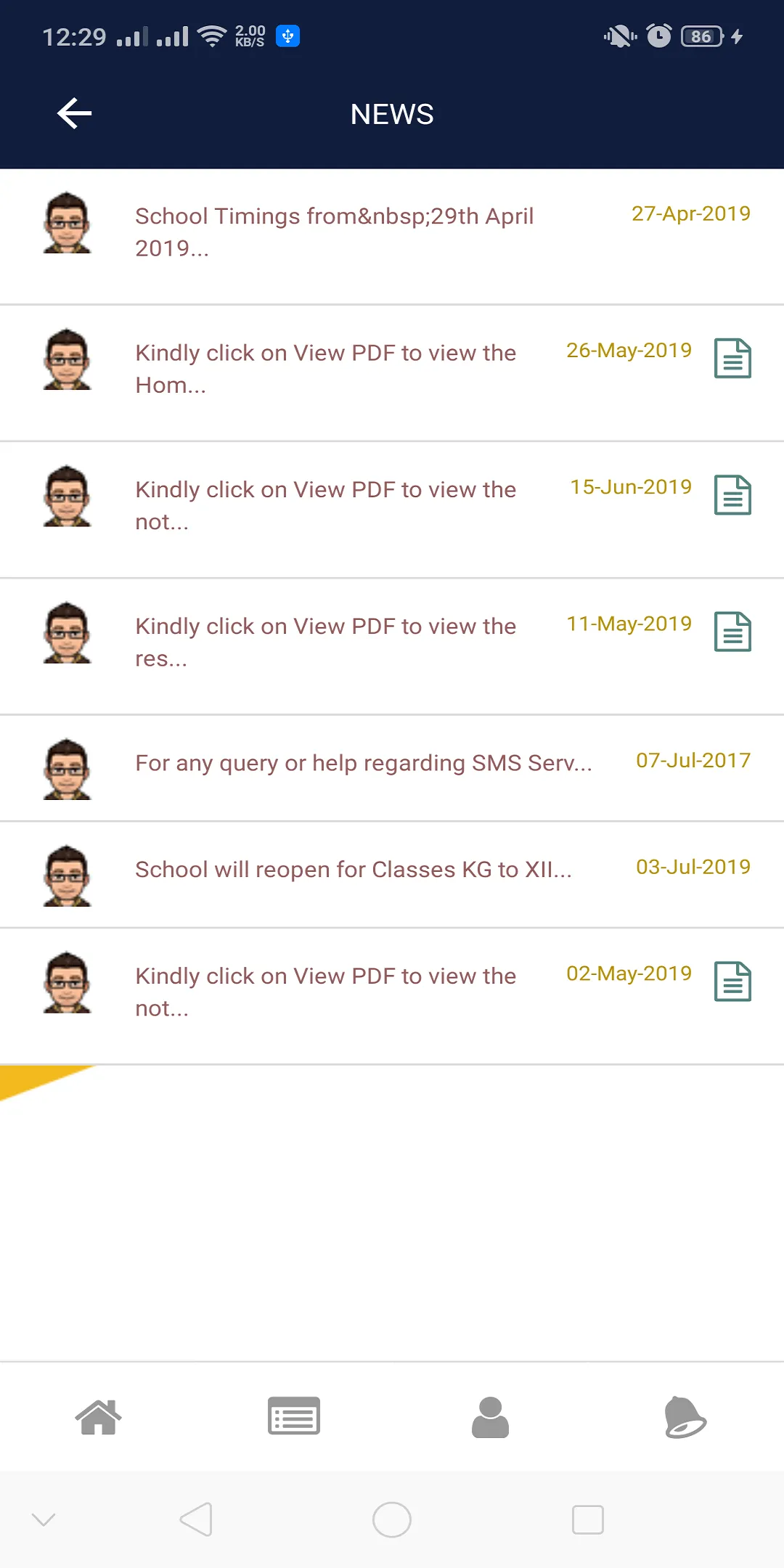 YMCA School Staff | Indus Appstore | Screenshot