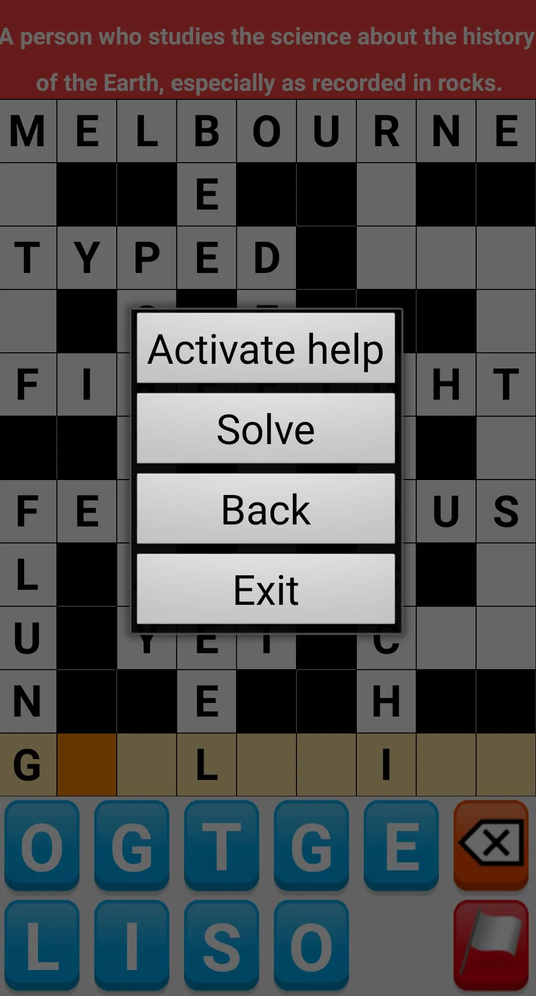 Crossword Puzzle | Indus Appstore | Screenshot