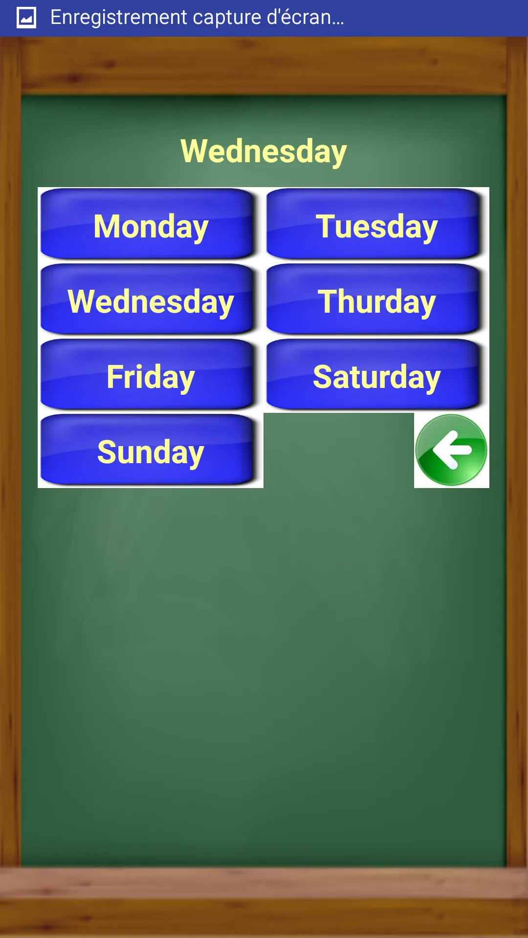 Les jours en anglais | Indus Appstore | Screenshot