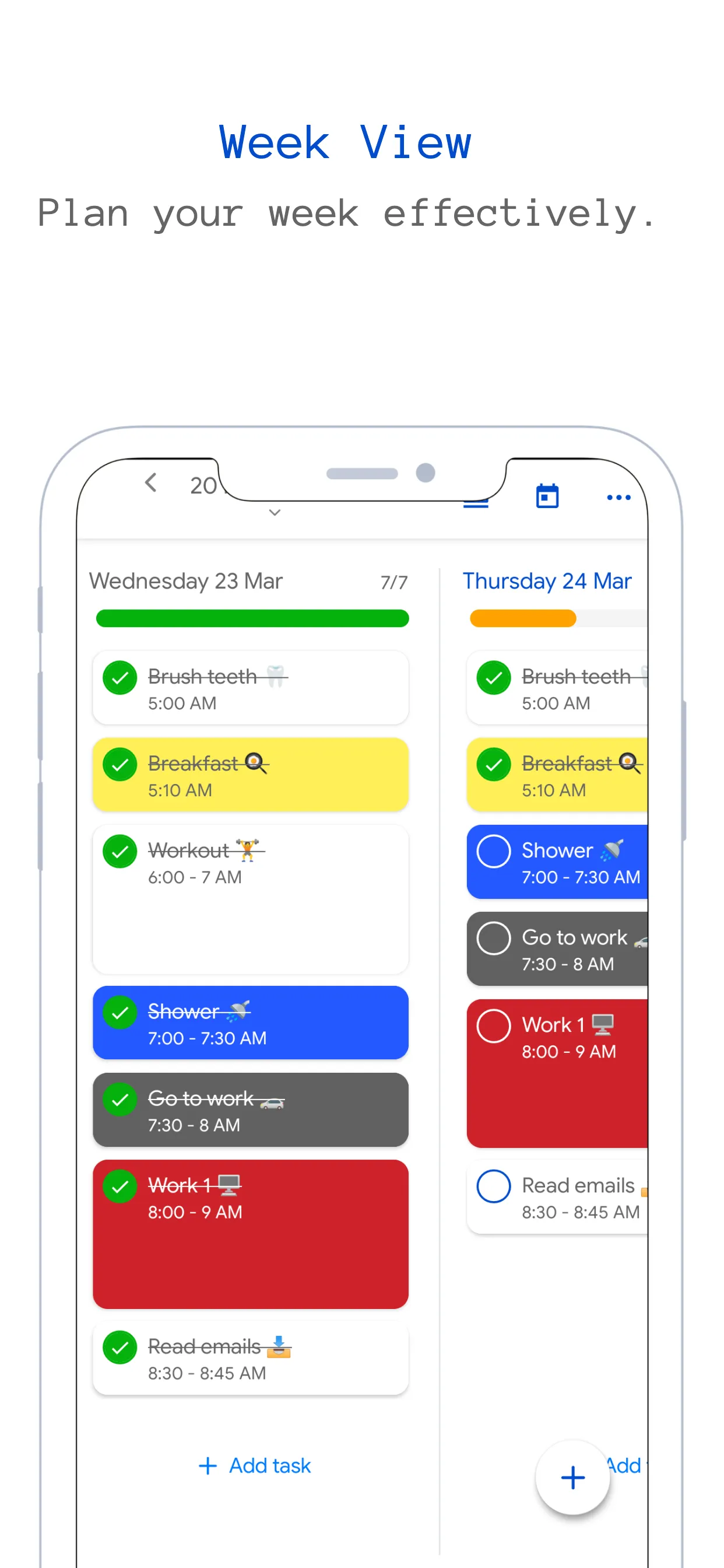 Routine48: time planner | Indus Appstore | Screenshot