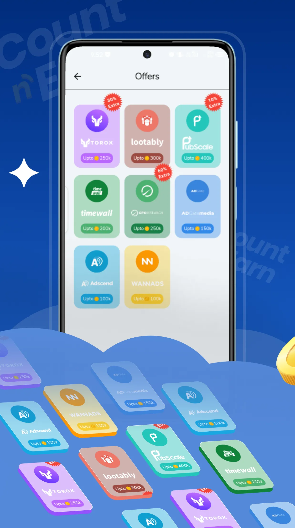 Count & Earn - Cash Rewards | Indus Appstore | Screenshot