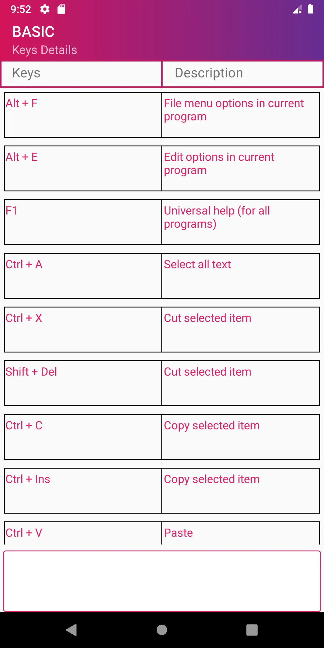 Computer Software Shortcuts | Indus Appstore | Screenshot