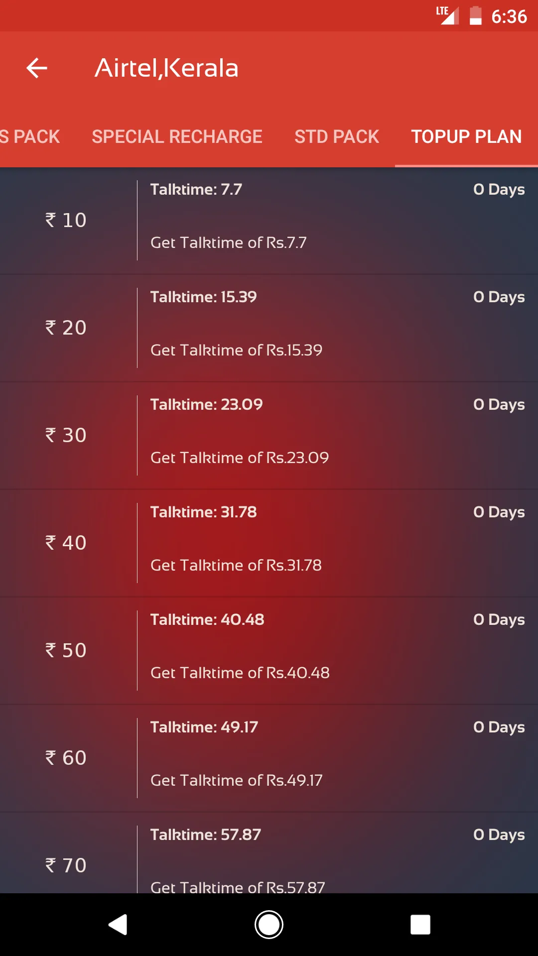 Recharge Plans - Offers Finder | Indus Appstore | Screenshot