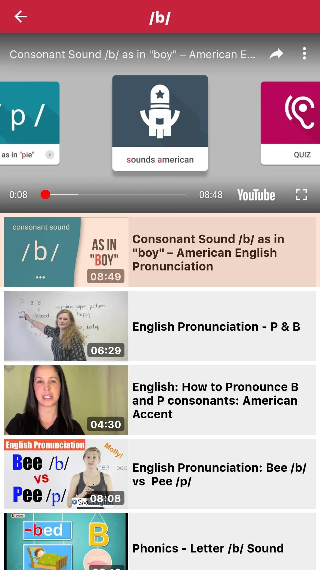 English Pronunciation | Indus Appstore | Screenshot