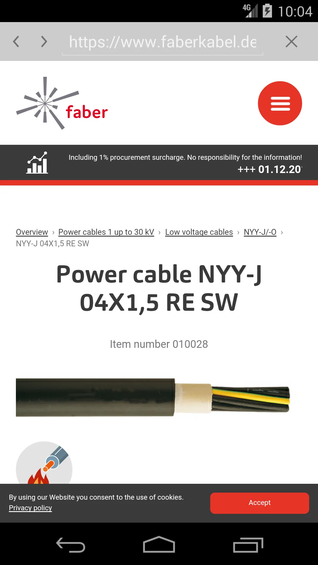 Cable Calculator | Indus Appstore | Screenshot