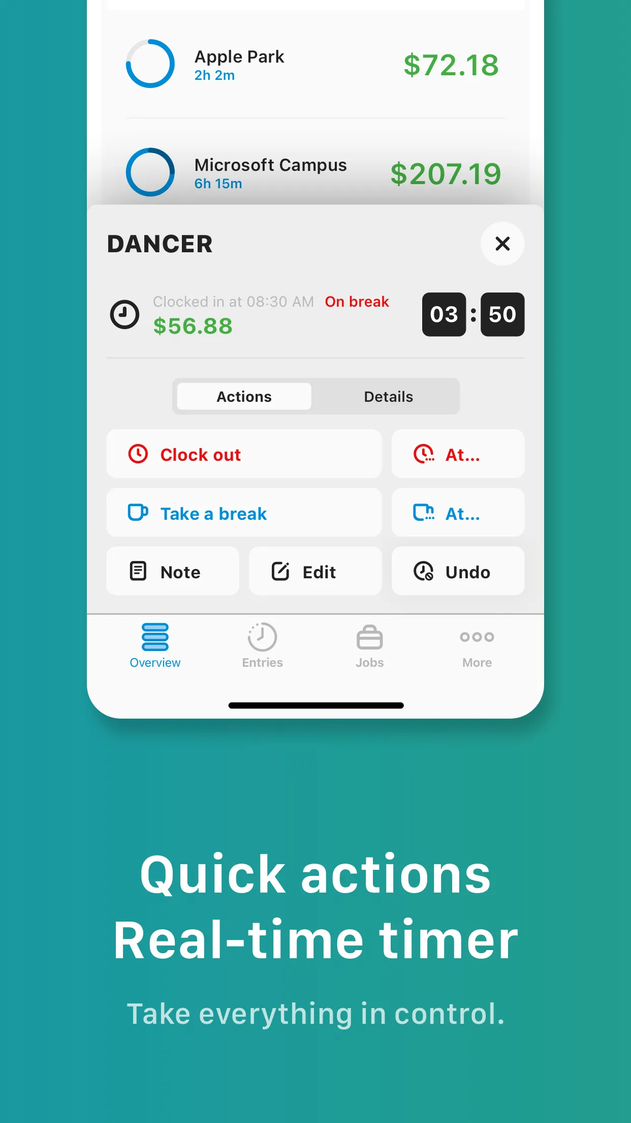 Tiny Hours: Track Working Time | Indus Appstore | Screenshot