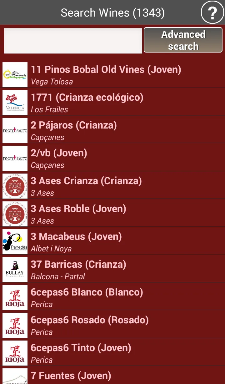 Wineries of Spain - Wines | Indus Appstore | Screenshot