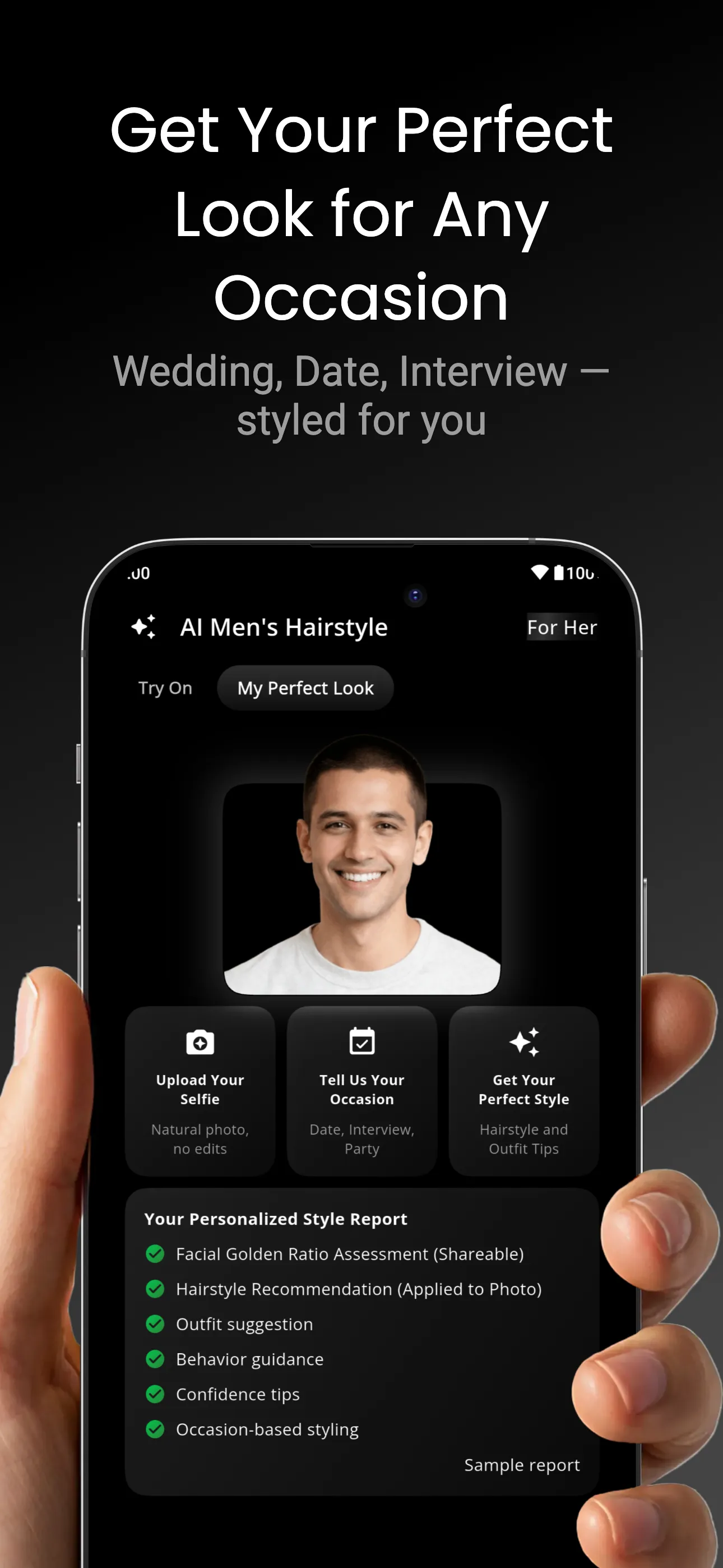 AI Men's Hairstyle: Try On | Indus Appstore | Screenshot