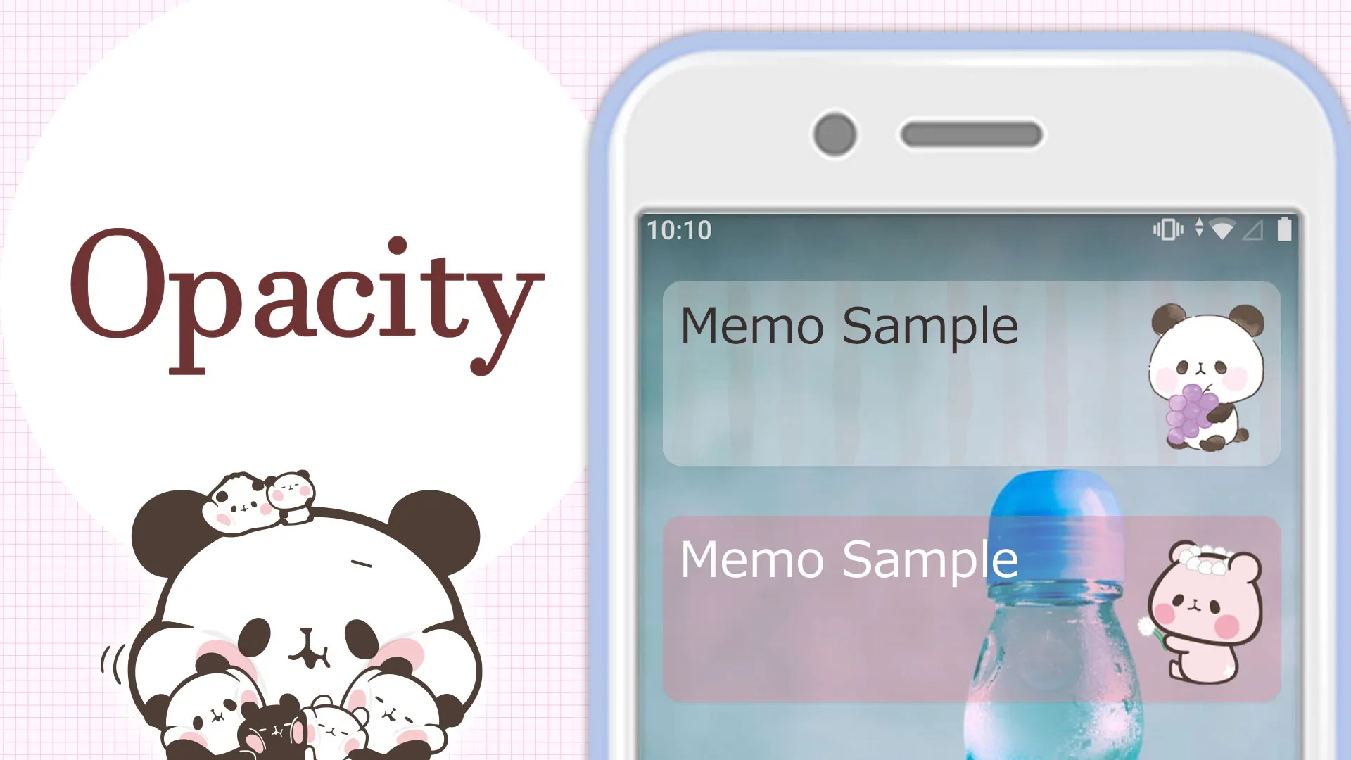 Sticky Note Mochimochi Panda | Indus Appstore | Screenshot