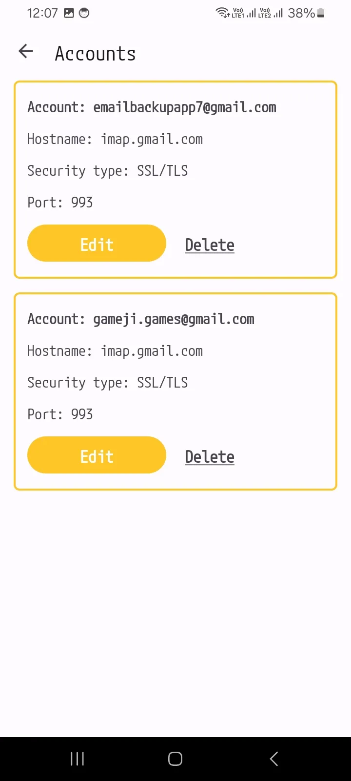 Email Backup | Indus Appstore | Screenshot