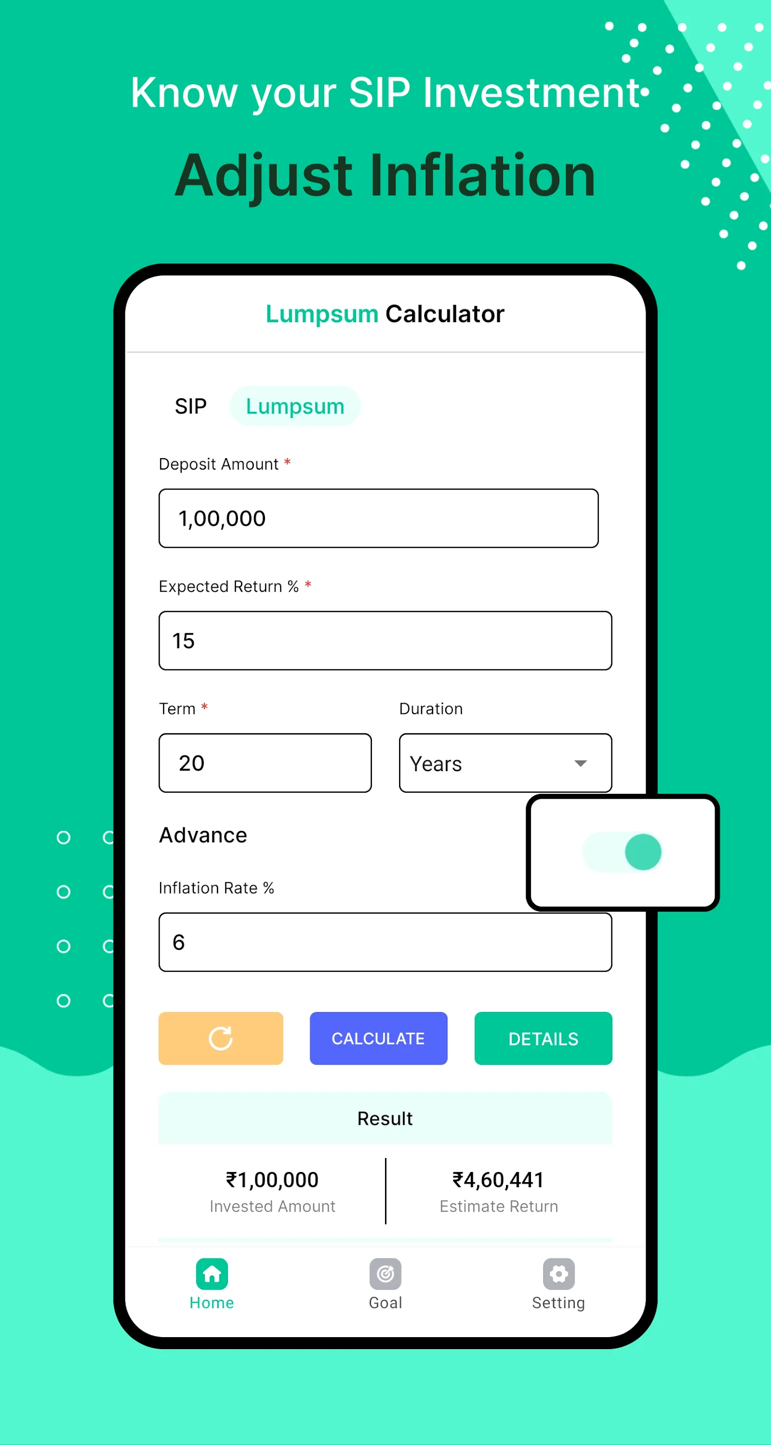 SIP Calculator | Indus Appstore | Screenshot