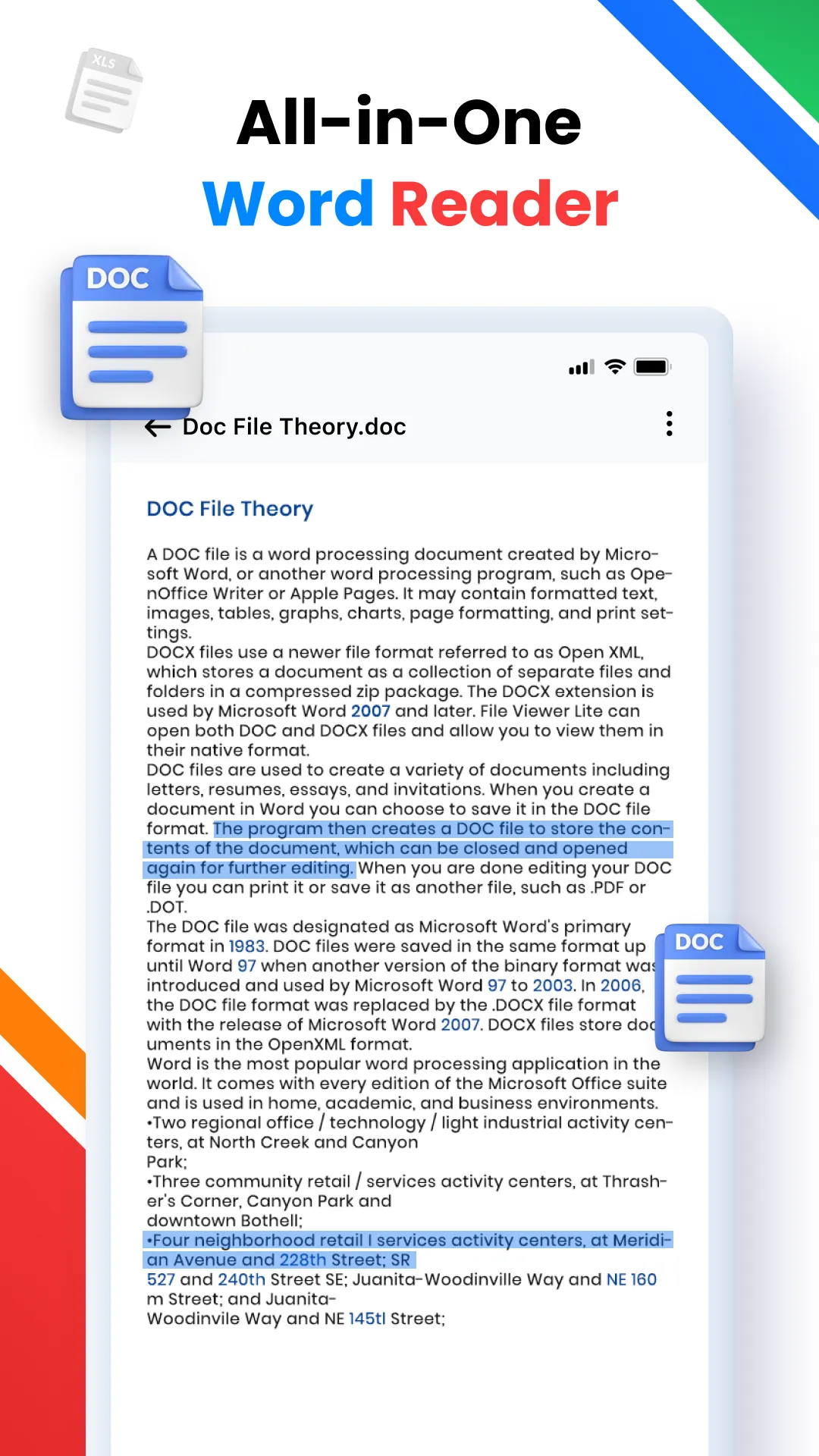 All Document Reader PDF, DOC | Indus Appstore | Screenshot