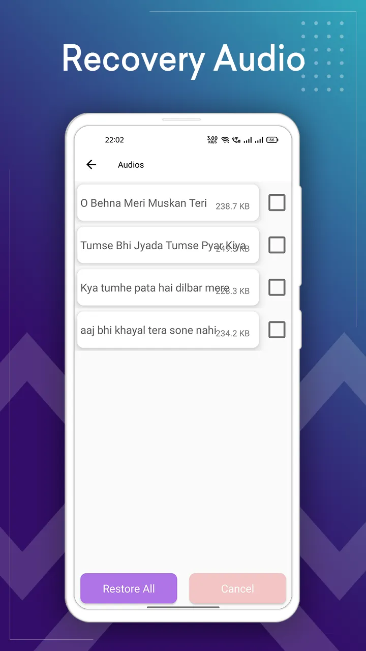 Deleted Audio Recovery App | Indus Appstore | Screenshot