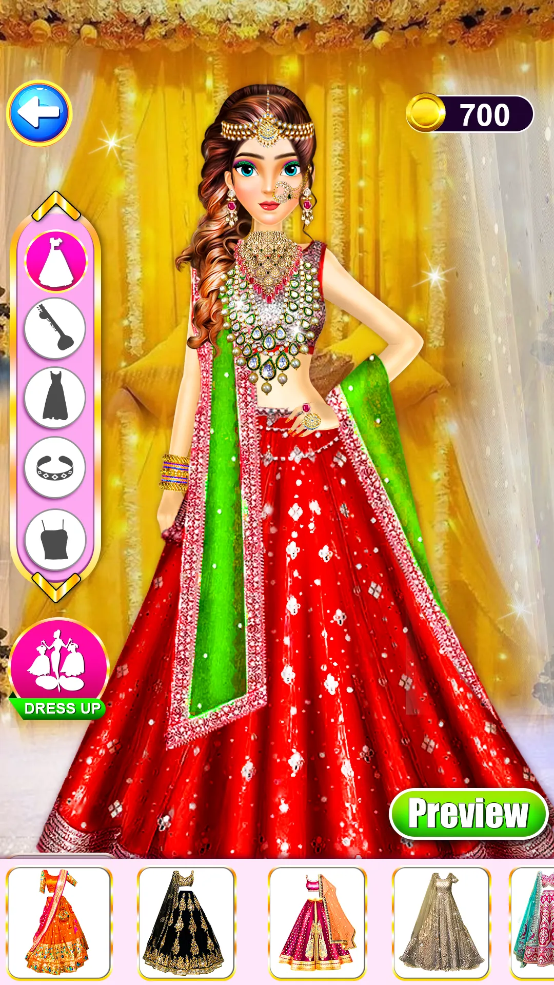 Indian Bridal Dress Up Game | Indus Appstore | Screenshot