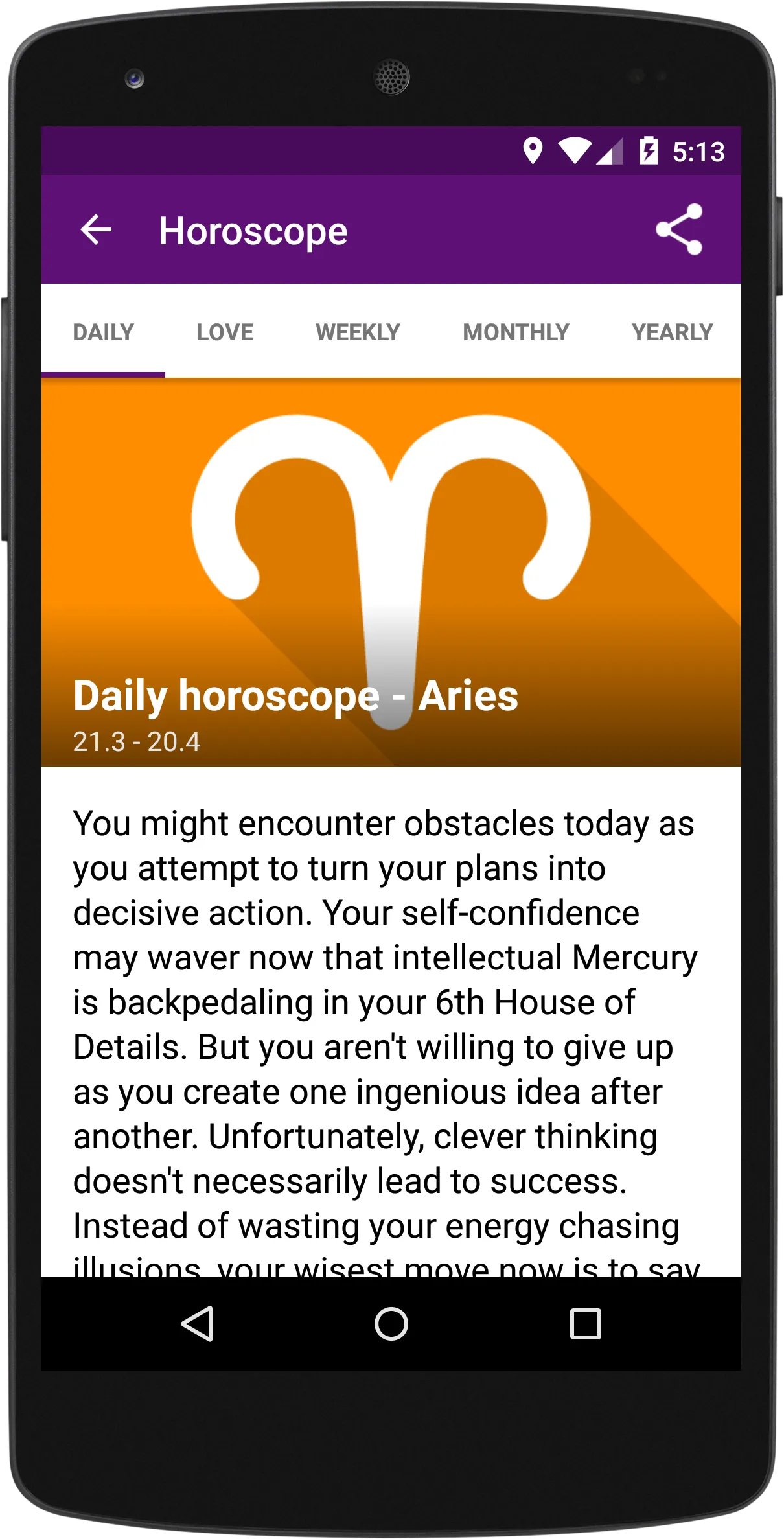 Horoscope | Indus Appstore | Screenshot