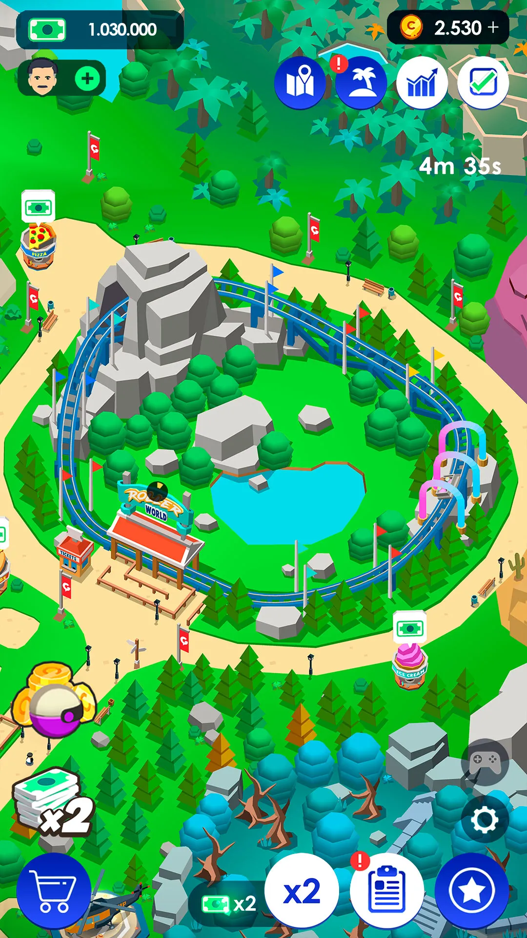 Idle Theme Park Tycoon | Indus Appstore | Screenshot