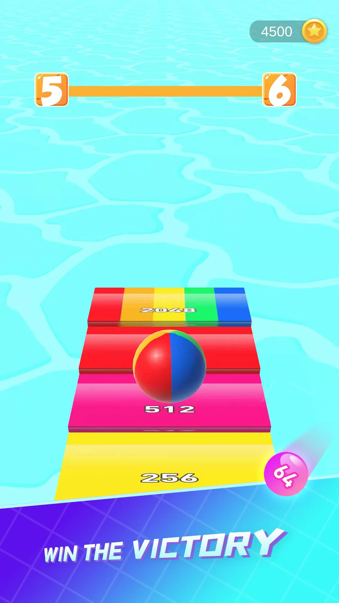 Color Balls 3D 2048 | Indus Appstore | Screenshot