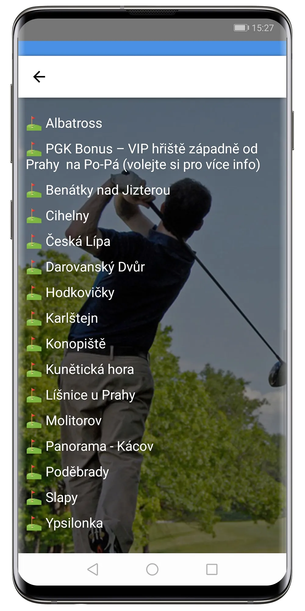 Pražský Golfový Klub | Indus Appstore | Screenshot