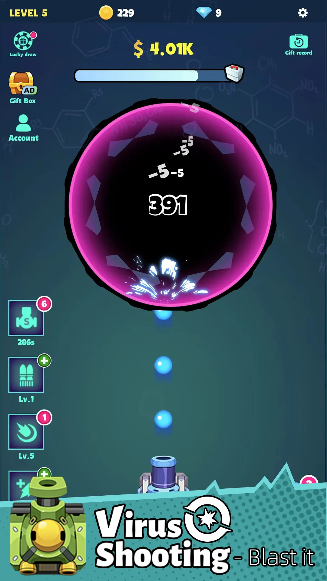 Virus Shooting -  Blast it | Indus Appstore | Screenshot