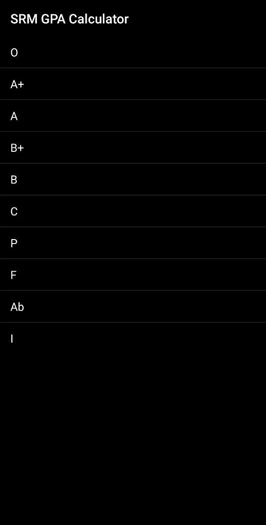 SRM GPA Calculator | Indus Appstore | Screenshot