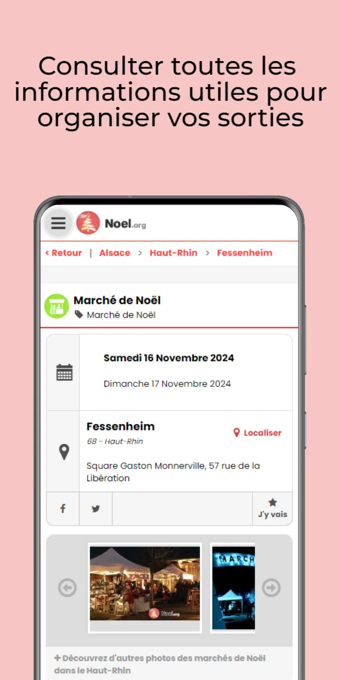 Agenda des marchés de Noël | Indus Appstore | Screenshot